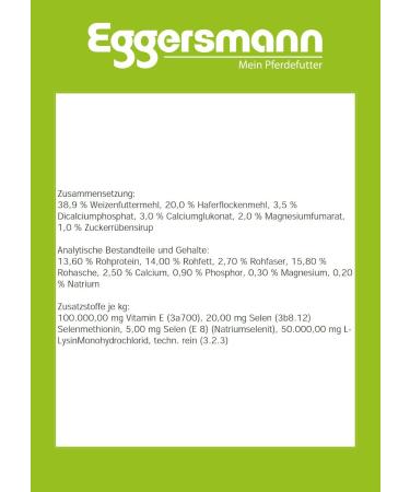 Eggersmann Profi Vitamin E & Selenium - 1 kg Supplementary Feed for Horses | Muscle Support - Buy Online on SooperMarket.com