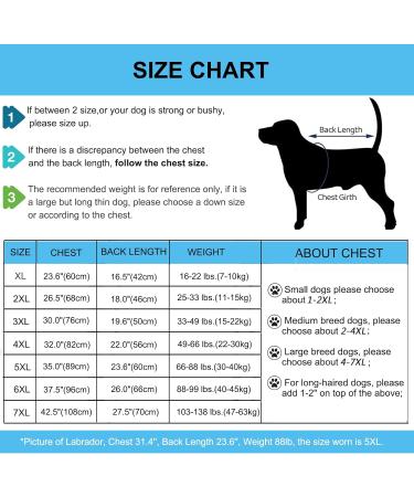 Yeapeeto Dog Recovery Suit 5XL Bear - Soft Neuter Shirt Cone Alternative for Large/Medium Dogs - Prevent Licking & Shedding - Surgical Onesie After Surgery - Buy Online on SooperMarket.com