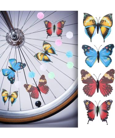 WINOMO 108pcs Luminous Bicycle Wheel Spoke Beads with 30pcs Butterflies Clips and 6pcs Dragonflies Clips - Buy Online on SooperMarket.com