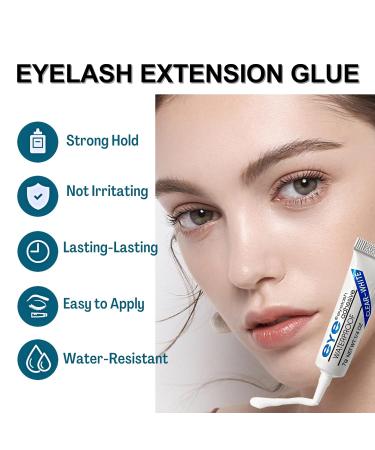 Black Individual Eyelash Glue 2-Pack | Express Drying, Waterproof & Long-Lasting Lash Adhesive for DIY Extensions - Buy Online on SooperMarket.com