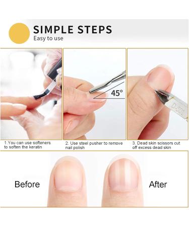 Olakin Set of 2 Stainless Steel Cuticle Nippers and Cutters with Pusher - Ideal for Manicure and Pedicure - Buy Online on SooperMarket.com