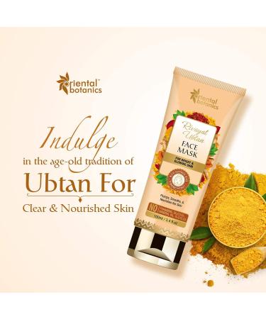 Buy Oriental Botanics Rivayat Ubtan Face Mask - Bright & Glowing Skin with Saffron Rose & Turmeric | No Parabens 100ml - International Shipping - Buy Online on SooperMarket.com