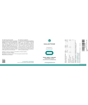 Highly Pure D-Galactose Powder 500g | 4-Month Supply | EnergyBalance Quality from Switzerland | Brain Sugar - Buy Online on SooperMarket.com