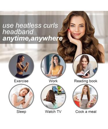 Shop Corated Heatless Curling Band - DIY Silk Hair Curler for Long & Medium Hair - Overnight Curls without Heat - Buy Online on SooperMarket.com