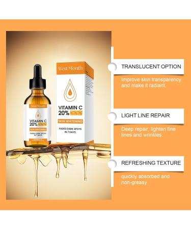Trendyfave 20% Vitamin C Serum For Face Vitamin C Serum With Hyaluronic Acid Vit C Serum Face Hydrating Face Serum Hydrating & Plump Skin 2FL.OZ - Buy Online on SooperMarket.com