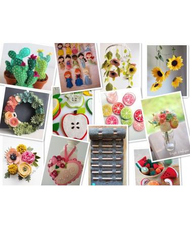 Misscrafts 28pcs Felt Fabric Sheets 12 x 8 - 1.4mm Thick Soft Nonwoven Fabric - DIY Craft Patchwork Sewing Assorted Colors - Thread Bag Included - Buy Online on SooperMarket.com