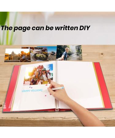 Magnetic Self-Stick Page Photo Album - Handmade DIY Album for Wedding, Anniversary, Family - Holds Various Photo Sizes - Buy Online on SooperMarket.com