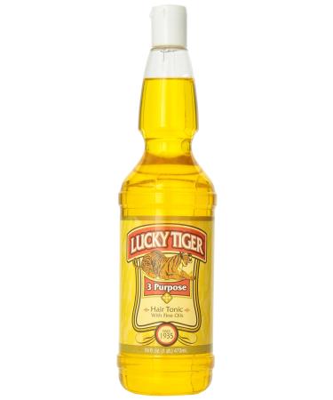 Lucky Tiger 3 Purpose Hair Tonic, 16 Fluid Ounce