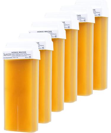 Sunzze Warm Wax Cartridges Roll-On Set - 6 x 100ml Brazilian Waxing Kit for Hair Removal - Buy Online on SooperMarket.com