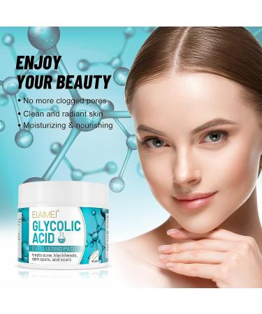 Glycolic Acid Pads 30% - 50 Count for Face | Salicylic Acid Peel Exfoliating Pads for Dark Spots & Acne | Resurfacing Pads - Buy Online on SooperMarket.com