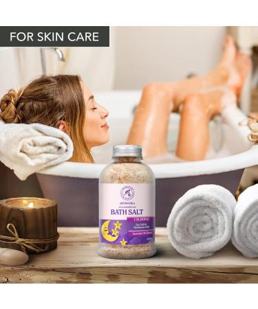 Soothing Swimming Salt 600g with Essential Oils | Sandalwood Lavender & Bergamot | Natural Bath Salt for Sleep & Relaxation | Personal Care - 1 Pack - Buy Online on SooperMarket.com