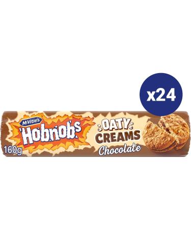 McVitie's Hobnobs Chocolate Cream Biscuits 160 g (24 Pack) Hobnobs Chocolate Cream 160 g (24 Pack) - Buy Online on SooperMarket.com