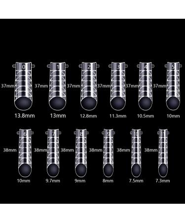 BNG 120 Pieces Nail Forms - Dual Full Cover Extension Moulds for Poly Nail Gel | Clear 6 - Buy Online on SooperMarket.com