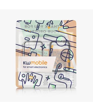 kwmobile Cover Comaptible with Xiaomi Mi Band 7 Pro (Set of 2) -Tempered Glass with Plastic Frame - Black/Transparent black / transparent - Buy Online on SooperMarket.com