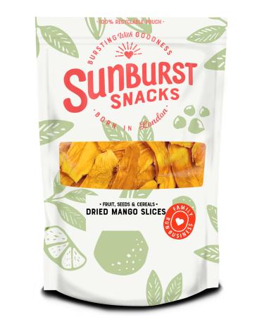Sunburst Snacks Dried Mango Strips Natural Mango Fruit Slices No Added Sugar Gluten Free with No Artificial Flavours 1KG Mango Strips 1 KG