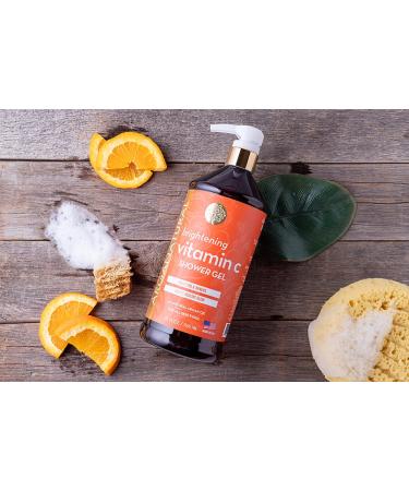 Arganatural Brightening Vitamin C Shower Gel 2-Pack 960ml/32 fl oz - Skin Soothing & Brightening Soap with Deep Moisture - Lightly Scented - 32 Fl Oz (Pack of 2) - Buy Online on SooperMarket.com