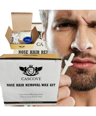 Nose Ear Hair Removal Wax Kit Painless & Easy Mens Nasal Waxing Strip Mens Ladie - Buy Online on SooperMarket.com