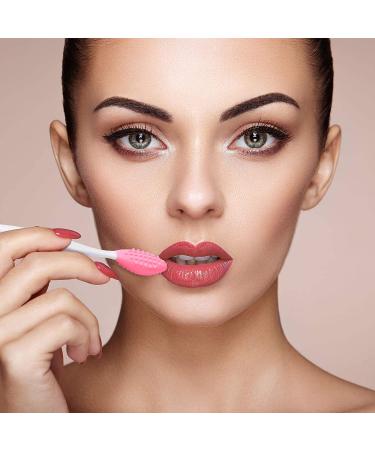 24 Pcs Double Sided Silicone Lip Scrubber Set for Plump Lips | Exfoliating Lip Brush with Container | Soft Cleaning Applicator for Smoother Appearance - Mixed Colors - Buy Online on SooperMarket.com