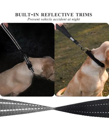 VIVAGLORY Short Dog Lead - 32cm Black | Short Traffic & Training Lead for Medium & Large Dogs - Buy Online on SooperMarket.com
