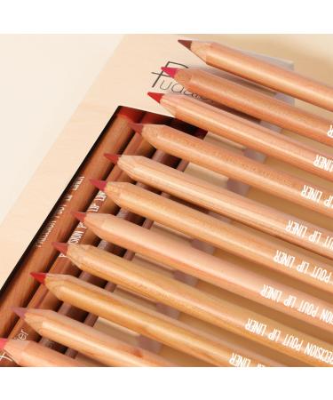 12 Colors Matte Lip Liner Pens Set - Moisturizing Long-Lasting & Non-Sticking Lip Makeup Pencils - Buy Online on SooperMarket.com