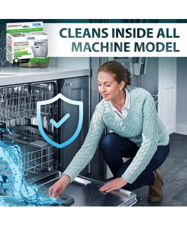 XROM Natural Dishwasher Cleaner & Descaler - Removes Odors & Hard Water Stains - Powerful Descale Solution - 6 Treatments - Original Scent - Buy Online on SooperMarket.com