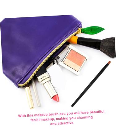 Mikinona 10pcs Nose Shadow Brush Cosmetic Brush Makeup Kits Creme Blush Makeup Eyeshadow Wooden Handle - Buy Online on SooperMarket.com