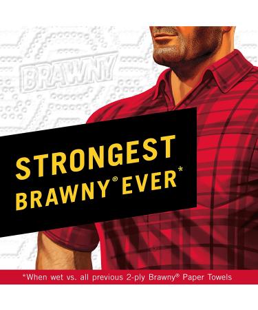Brawny Tear-A-Square Paper Towels, 6 Triple Rolls (18 Regular Rolls) - Strong, Absorbent, and Convenient - Buy Online on SooperMarket.com
