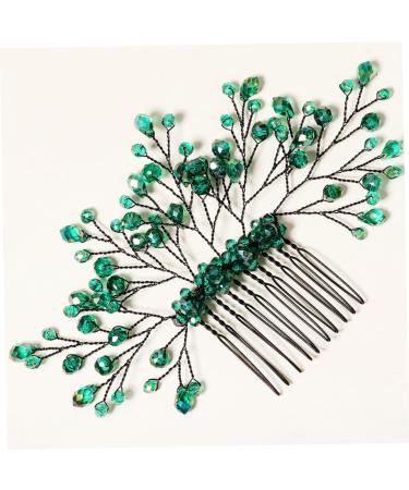 Mikinona Green Branches and Leaves Hair Comb Leaf Comb Hairpin Wedding Comb Hairpin Wedding Crystal Hair Decor Wedding Headdress Crystal Leaf Headdress Crystal Comb Hairpin Leaf Hair Comb - Buy Online on SooperMarket.com