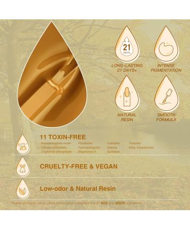 AUBSS Autumn Gel Nail Polish Set - 6 Stunning Colors for Winter | Gold Glitter, Brownish Orange, Brown | Soak Off LED Gel Kit for Nail Art | Perfect Manicure Gift for Women - Buy Online on SooperMarket.com