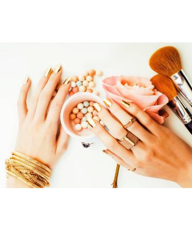 Paxcoo 300 Gold Leaf Sheets for Resin Jewelry Making, Nail Art, Slime & Gilding Crafts - 5.5x5.5 Inches, 300Pcs Gold, Silver, and Rose Gold Metallic Leaf - Buy Online on SooperMarket.com