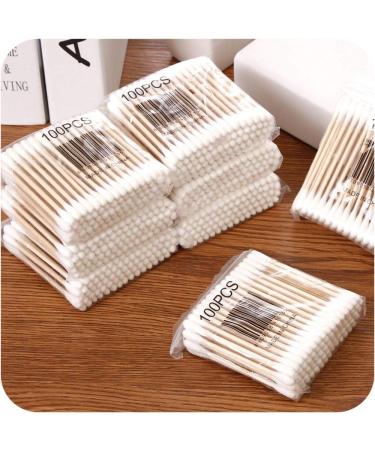 MoonyLI cotton swabs made of bamboo & cotton disposable cotton swab applicator bamboo cotton swab cotton swabs wooden ear swabs 200