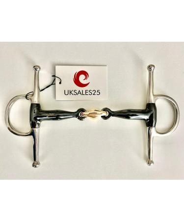 Full Cheek Sweet Iron Snaffle Bit with Copper Lozenge (UKSALES25 Horse Bits) (6.0 INCHES)