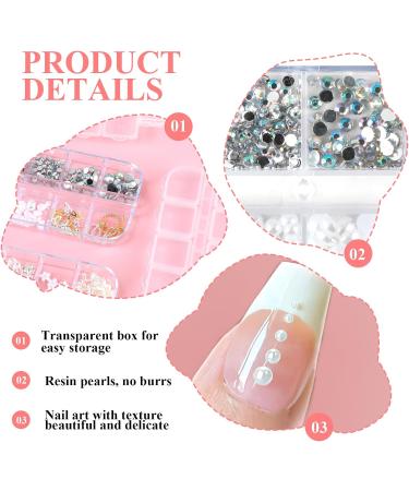 Bedazzled Butterfly Nail Charms Set - 24 Styles of Pearls, Crystals, and Gold Gems for Christmas Nail Art - DIY Nail Technician Accessories - Buy Online on SooperMarket.com