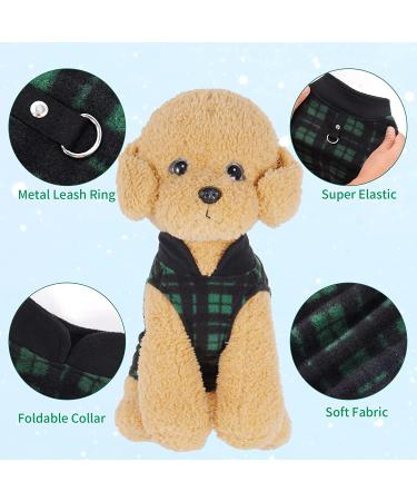 Rbenxia Buffalo Plaid Dog Sweaters 4-Pack | Soft Fleece Vest Pullover for Small Pets | Winter Outfits for Dogs and Cats - Buy Online on SooperMarket.com