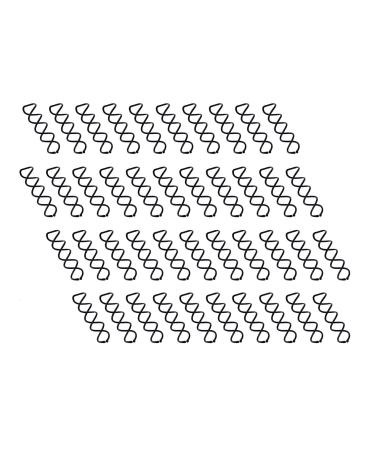 Aoyoho 50 Pack Spiral Bobby Hair Spin Pins - Non-Scratch Round Tips - Buy Online on SooperMarket.com