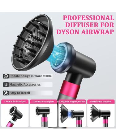 Diffuser and Adaptor Set for Dyson Airwrap Styler - Hairdryer Attachments Combo for Women - Buy Online on SooperMarket.com