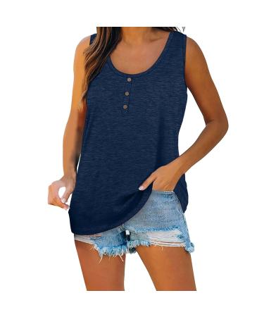 Short Sleeve T Shirts Clothing Woman T-Shirt Casual Black Clothing Top Women's Floral Pattern for Women Crop Tops Shirt Shirts Top Women's Summer Tank Top 6-blue XL