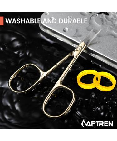 Cuticle Scissors Precision Manicure Beauty Nail Scissors for Small Children Cuticle Nipper Professional Stainless Steel Scissors for Men Women 3.7 Inch Gold - Buy Online on SooperMarket.com