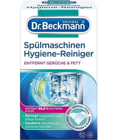 Dr.Beckmann dishwasher hygiene cleaner |Removes residues fat and unpleasant smellsIncl. Special cleaning cloth 1x 75 g 75 g (1 Pack) single