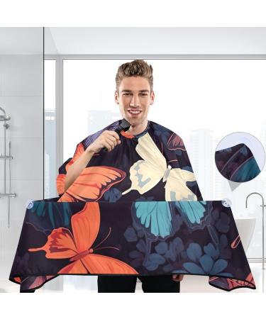 Kigai Butterfly Leaf Barber Cape - Waterproof Adjustable Hair Cutting Cape for Men & Women | Professional Salon Hairdressing Gear - Buy Online on SooperMarket.com