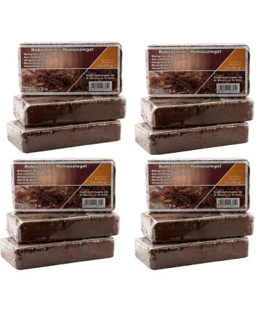 Coconut litter substrate terrarium earth for reptiles - easy portionable coconut soil - XXL humus brick as a terrarium in a litter cocoground coconut base coconut brick coconut fiber briquettes for terrariums substrate for tropical arias (108l)