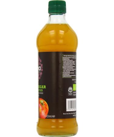 Biona Organic Apple Cider Vinegar 500ml - Pure and Unfiltered - Buy Online on SooperMarket.com