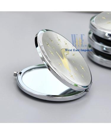 Cinderella High Heel Shoe Compact Mirror Favor 12PCS - Perfect Quinceanera/Sweet 16 Gift (Silver) - Buy Online on SooperMarket.com