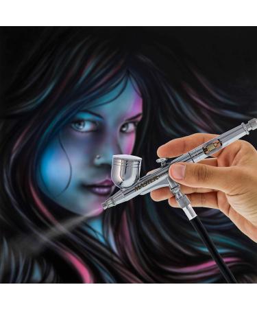 Master Airbrush G233 Pro Set - 3 Nozzle Sets (0.2, 0.3 & 0.5mm) - Dual-Action Gravity Feed Airbrush - Cutaway Handle - 1/3 oz Cup - How-to-Guide - Buy Online on SooperMarket.com