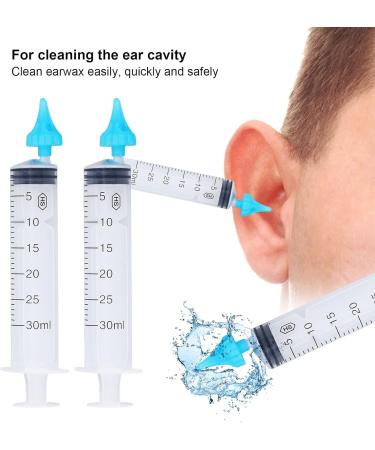 30ml Ear Wax Cleaning Syringe | Ear Wax Flusher Tool for Effective Ear Cleaning Irrigation - Buy Online on SooperMarket.com
