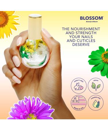 Blossom Heavenly Hemp Jasmine Cuticle Oil 0.42 fl. oz - Hydrating, Moisturizing, Strengthening - Infused with Real Flowers - Made in USA - Buy Online on SooperMarket.com