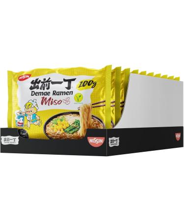 Nissin Demae Ramen Miso Flavour 10x100g - Buy Online on SooperMarket.com