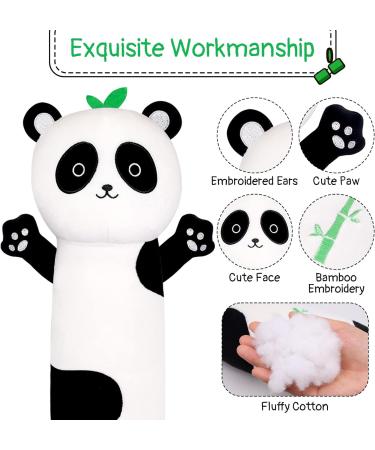 Yamepuia 56cm Panda Plush Pillow - Soft Stuffed Animal Body Pillow for Kids & Adults - Ideal Birthday Gift for Panda Lovers - Buy Online on SooperMarket.com