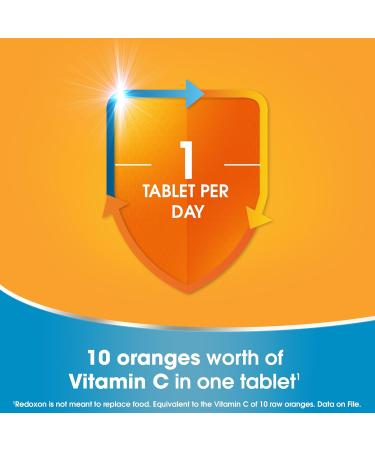 Redoxon Triple Action Vitamin C Vitamin D And Zinc Effervescent Tablets for Immunity Support Zinc Vitamin D and Vitamin C Supplement Immune Support For Adults 45 Orange Flavoured Tablets - Buy Online on SooperMarket.com
