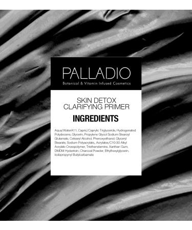 Palladio Skin Detox Charcoal Face Primer - Smooth Base Long Wear Flawless Makeup - 1 oz - Buy Online on SooperMarket.com